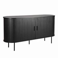 SIDEBOARD Schwarz, B: 140cm - Schwarz, Design, Holzwerkstoff (140/76/40cm) - Livetastic