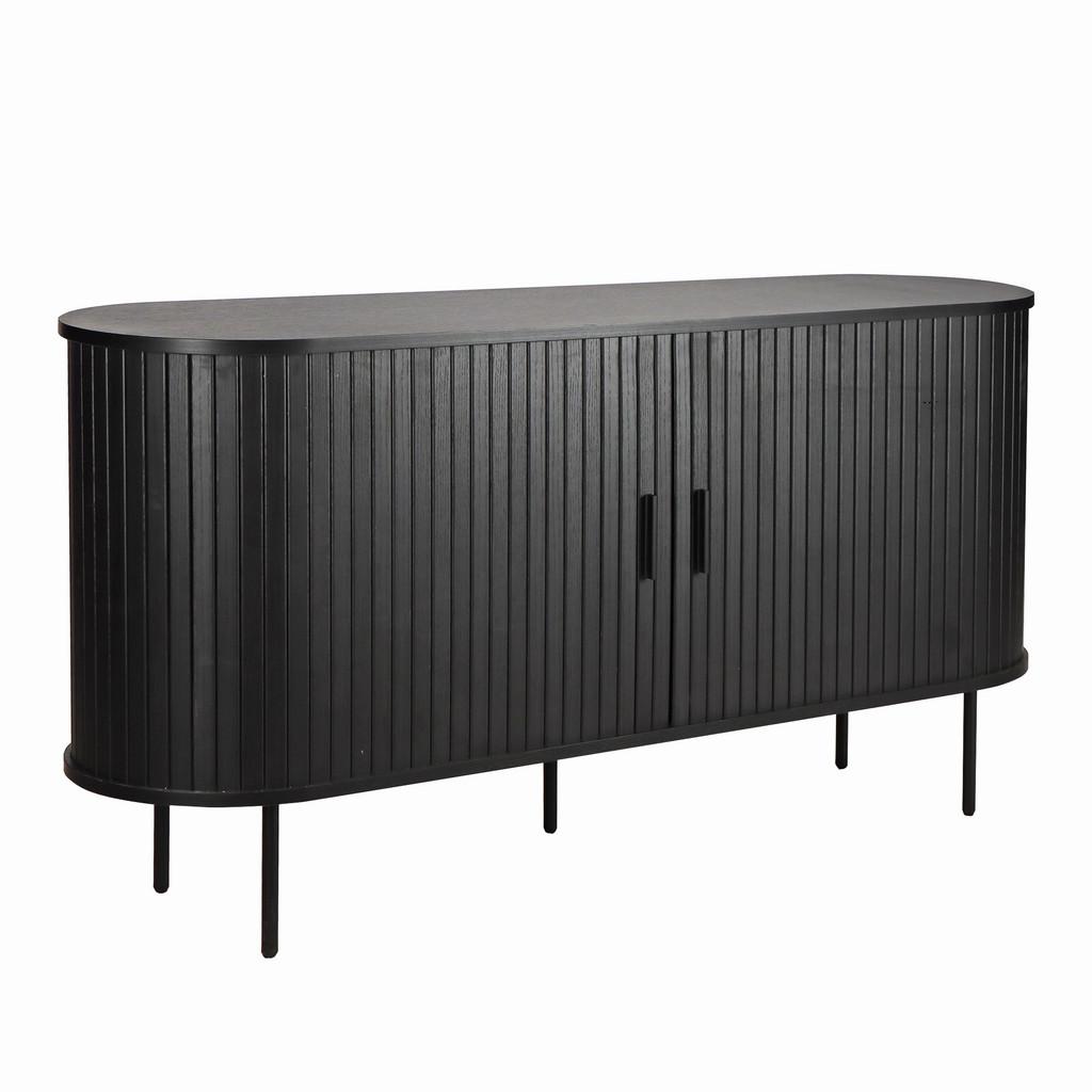 SIDEBOARD Schwarz, B: 140cm