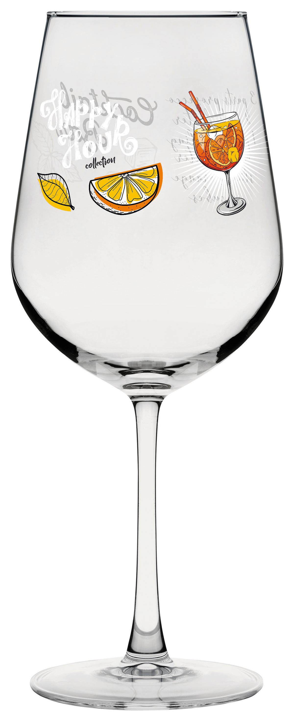 Spritzerglas Sienna - Transparent/Orange, ROMANTIK / LANDHAUS, Glas (99/22cm) - James Wood