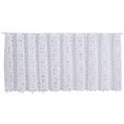 Kurzgardine Sabine Bxl: 45x150 Cm Mit Stern Motiv Transparent - Weiß, KONVENTIONELL, Textil (45/150cm) - Ondega