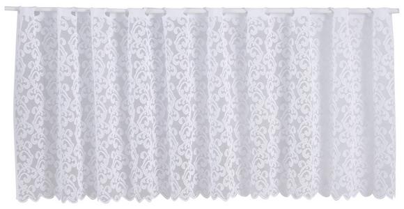 Kurzgardine Sabine Bxl: 45x150 Cm Mit Stern Motiv Transparent - Weiß, KONVENTIONELL, Textil (45/150cm) - Ondega