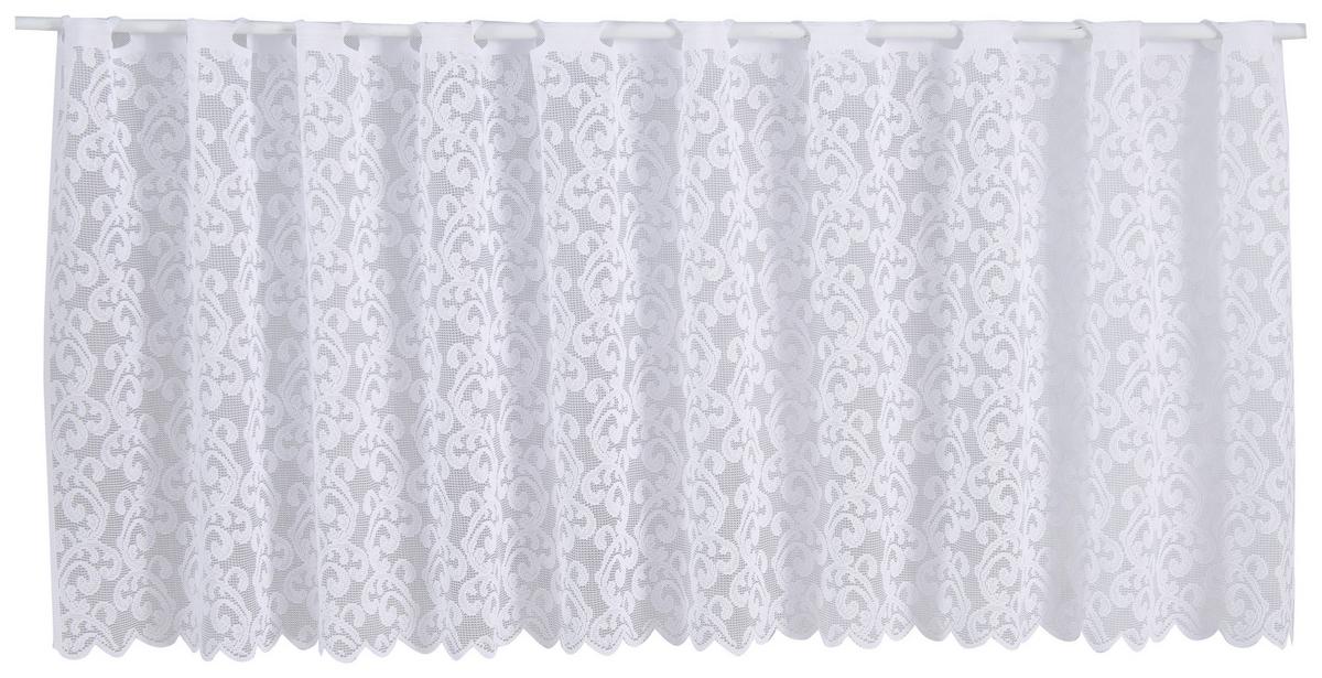 Vitrázsfüggöny Kb. 45/150cm - fehér, Konventionell, textil (45/150cm) - Ondega