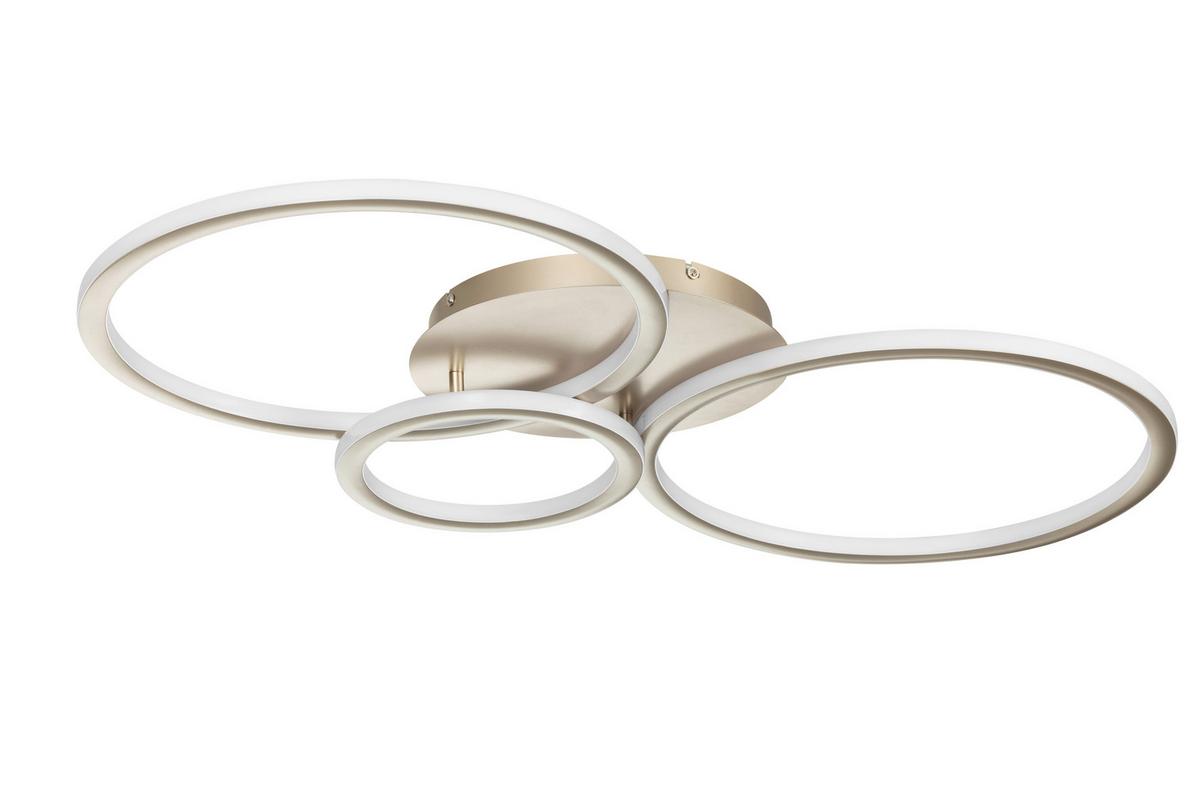 Led-deckenleuchte Cassian - Champagner, Basics, Kunststoff/Metall (95/50/7,5cm) - Luca Bessoni