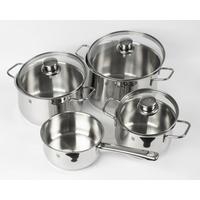 Kochtopset 7--teilig. Diadem Plus Edelstahl, poliert - Edelstahlfarben, Basics, Metall (54,5/29,3/23,3cm) - WMF
