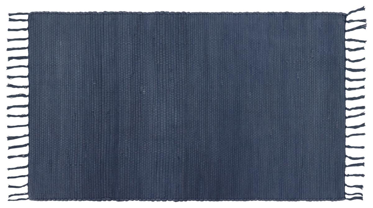 Handwebteppich Annika - Blau, MODERN, Textil (70/120cm) - James Wood