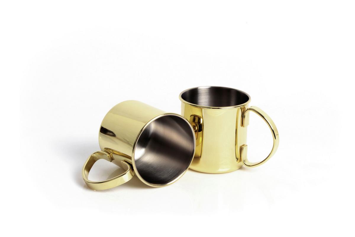 Becherset Ew-mm-4803g - Goldfarben, Basics, Metall (13,7/8,9/9cm) - Echtwerk