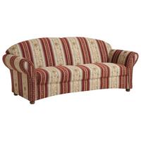 3-sitzer-sofa Corona Beige/rot, Streifen Design - Beige/Rot, Design, Textil (202/85/81cm) - Max Winzer