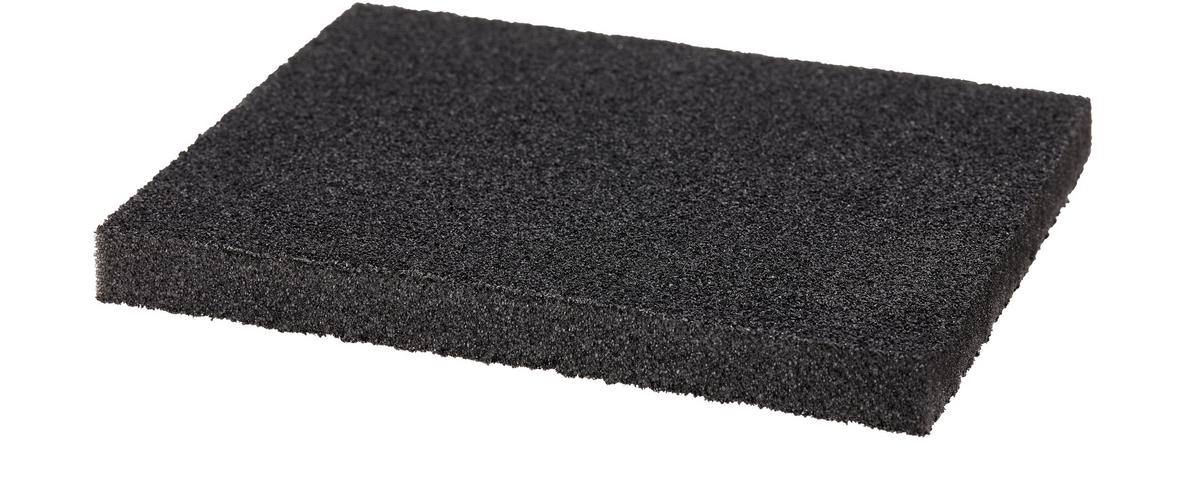 Schleifschwamm 125x100x12 mm - Anthrazit, Basics, Kunststoff (12,5/1,2/10cm)