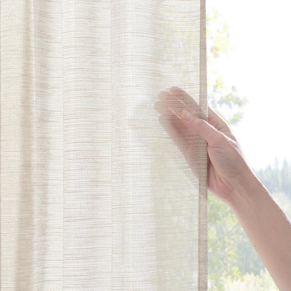 HOTOVÝ ZÁVES Eva, 140/255cm, béžová - béžová, Romantik / Landhaus, textil (140/255cm) - Premium Living