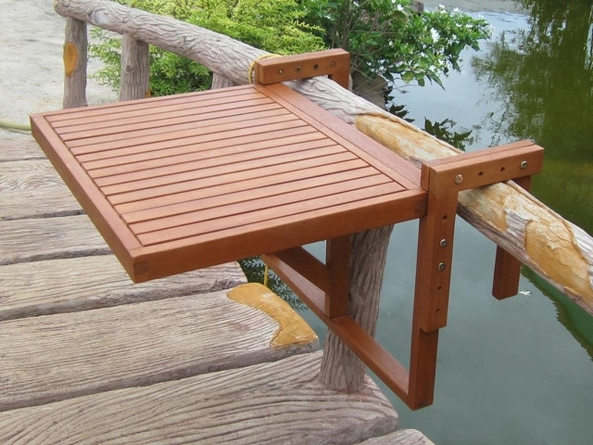 Balkonset Braun B: 60 cm - Braun, LIFESTYLE, Holz (60/40/49cm) - Gardenson