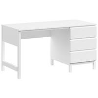 JUGENDSCHREIBTISCH Eva Weiß B: 140cm - Weiß, MODERN, Holz/Holzwerkstoff (140/75/70cm) - Vipack