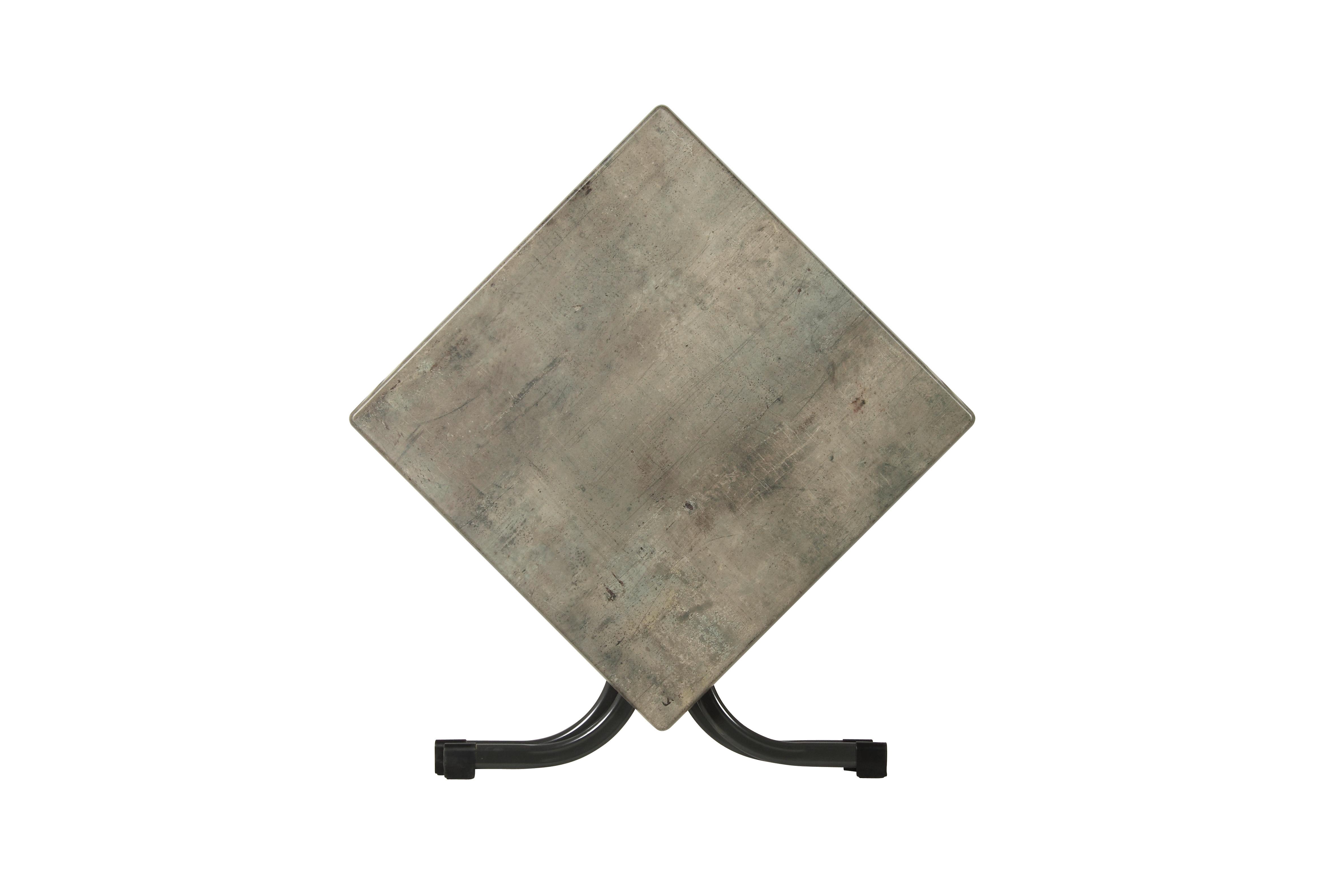 Gartentisch Klappbar Acamp Metall/Holzwerkstoff L: 80 cm - Anthrazit/Grau, Basics, Holzwerkstoff/Metall (80/80/72cm) - Gardenson
