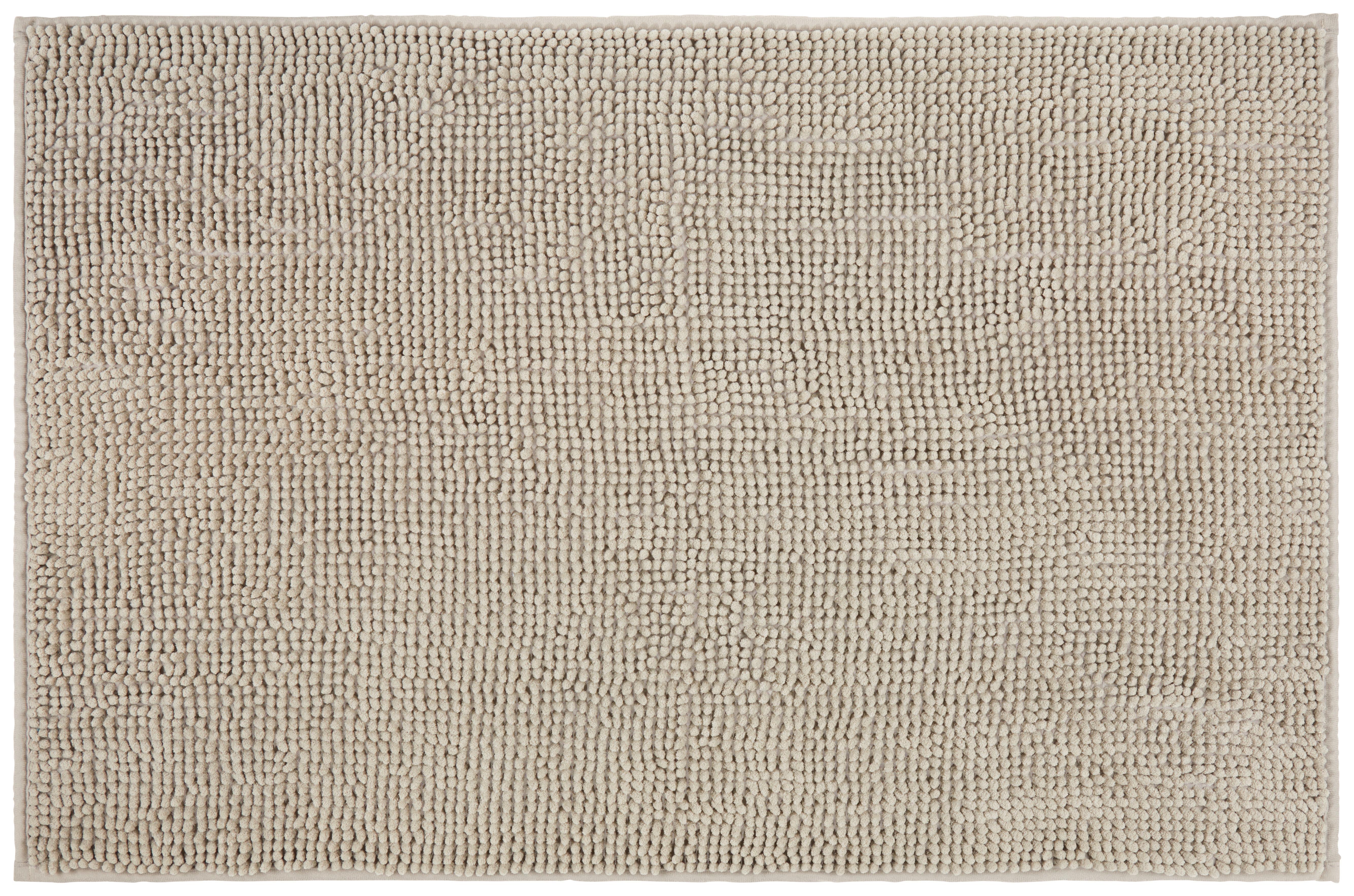 Předložka Do Koupelny Nelly, 60/90cm, Šedohnědá - šedohnědá, textil (60/90cm) - Modern Living