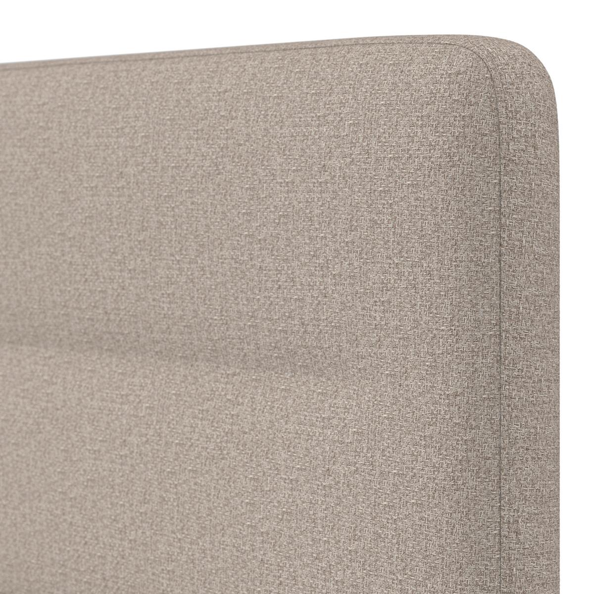 Boxspringová posteľ MARCO 180x200, sivohnedá - čierna/taupe, Modern, drevo/textil (180/200cm) - Bessagi Home