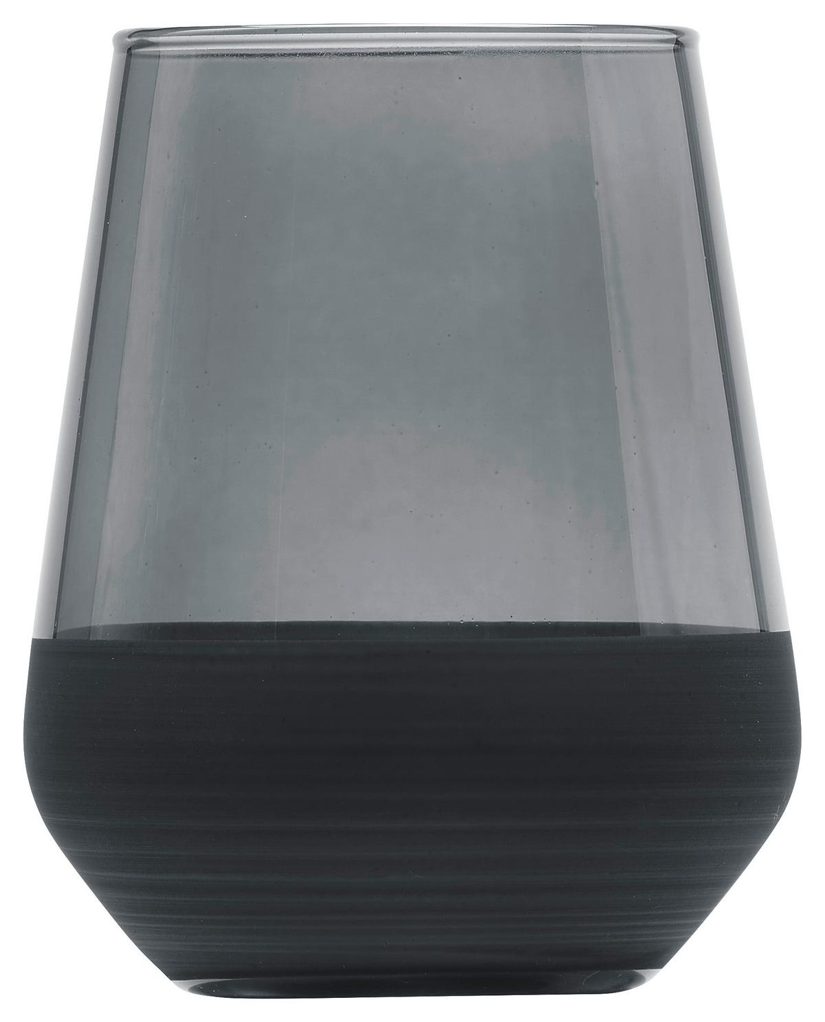 Pohár na pitie Black, 425 ml - čierna, Modern, sklo (6,8/11cm) - Mömax