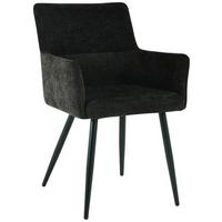 Armlehnstuhl Finn - Schwarz, LIFESTYLE, Holz/Textil (54/82/60cm) - MID.YOU