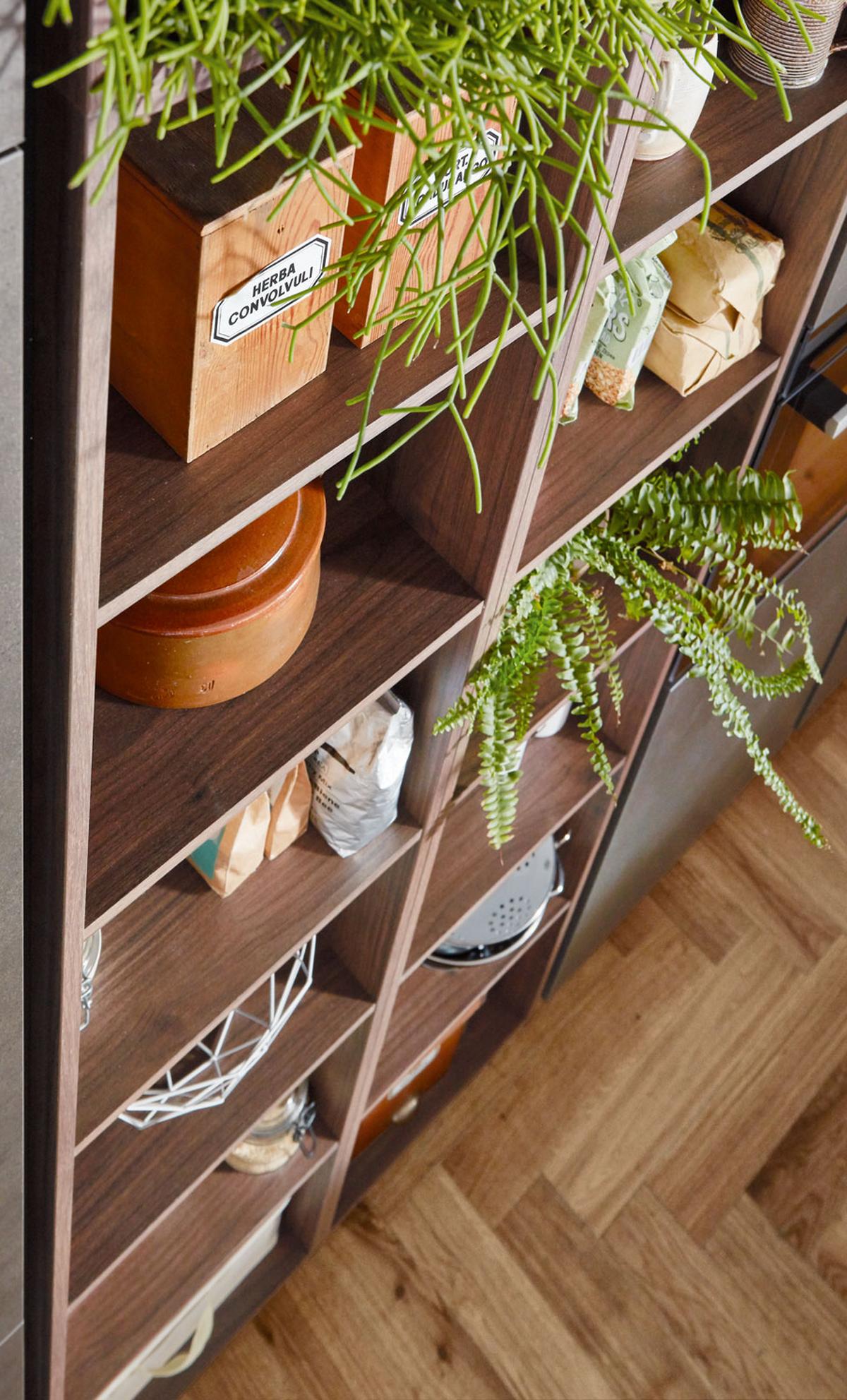 Einbauküche Riga Frei Planbar Modern, Grifflos - Eichefarben/Anthrazit, MODERN, Holzwerkstoff - Vertico