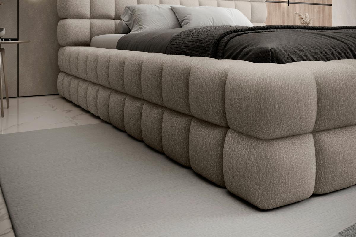 Polsterbett Dizzle Beige Lf: 160x200 cm - Beige/Schwarz, MODERN, Holz/Textil (160/200cm) - MID.YOU