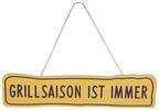 Dekoschild Falko - Schwarz/Orange, KONVENTIONELL, Holzwerkstoff (8/35cm) - Luca Bessoni