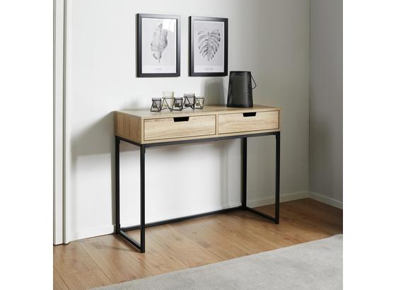 Písací Stôl Lotte - farby dubu/čierna, Moderný, kov/drevo (100/76/38cm) - Mömax modern living Písací Stôl Lotte - farby dubu/čierna, Moderný, kov/drevo (100/76/38cm) - Mömax modern living