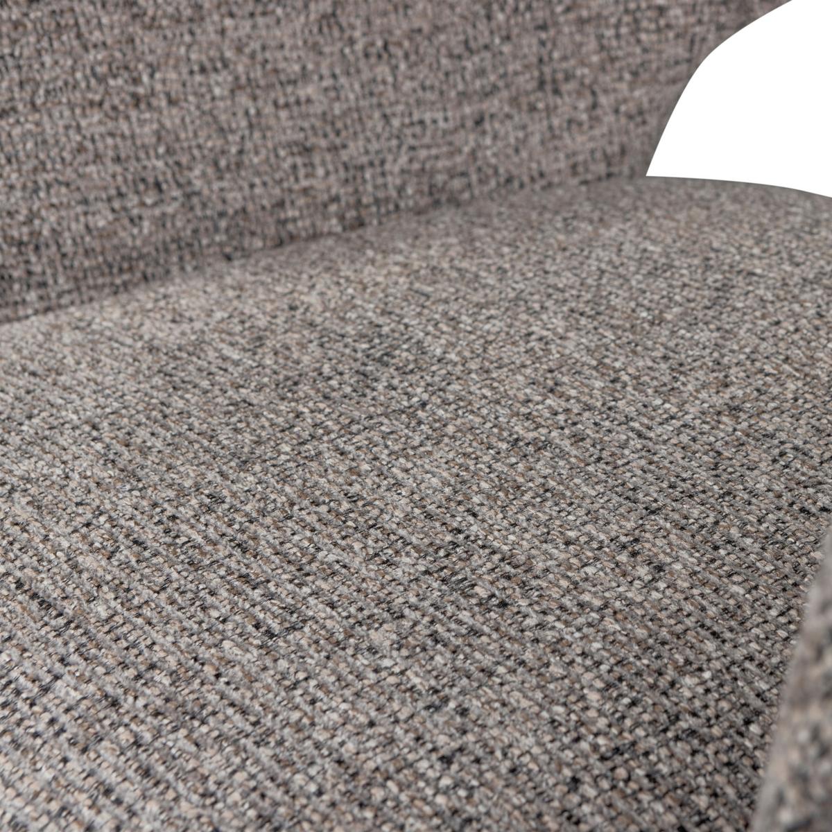 Armlehnstuhl-Set Murat Braun/Taupe B: 61cm - Taupe/Braun, MODERN, Holz/Textil (61/86/60cm) - Livetastic
