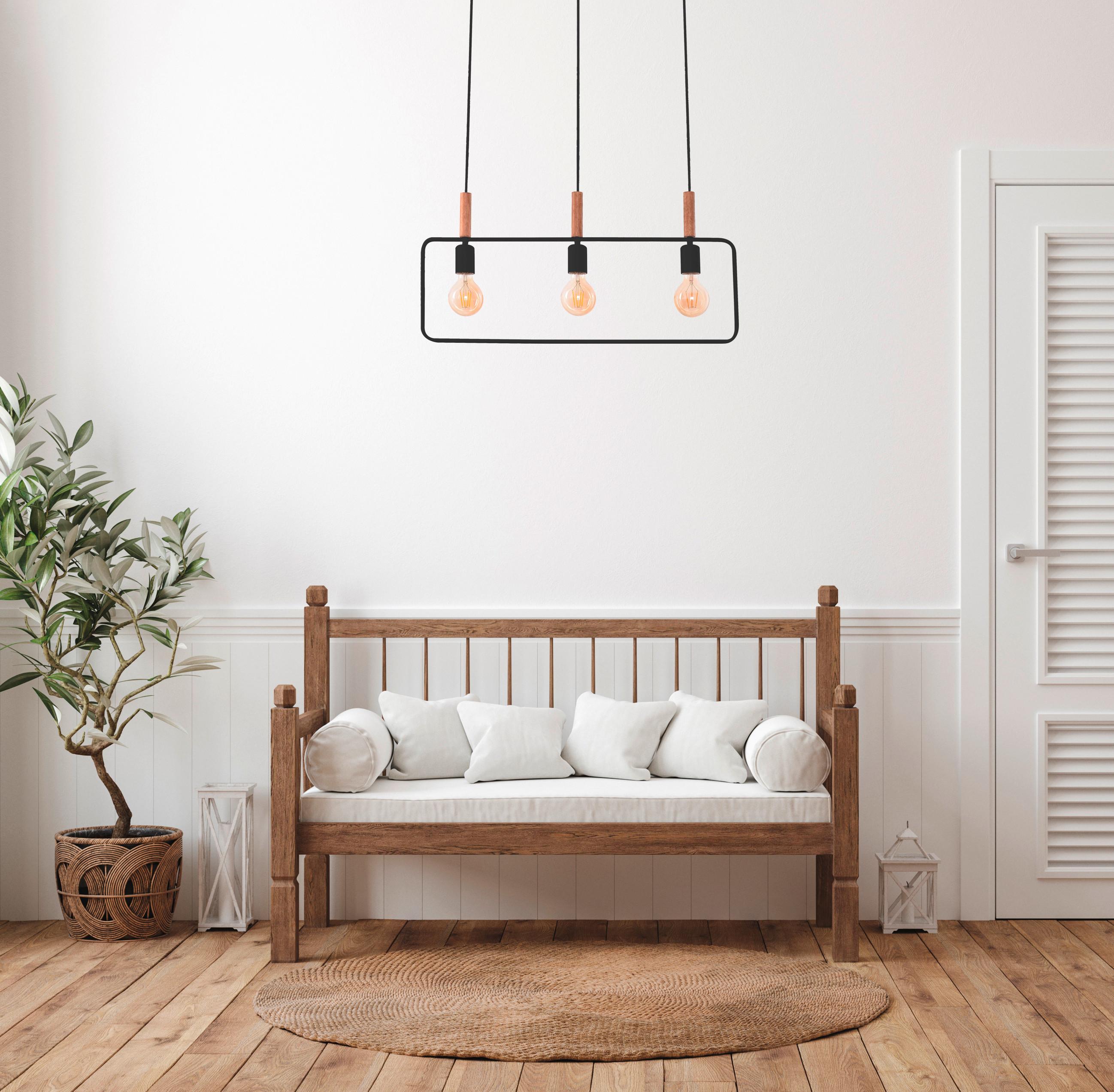 Hängeleuchte 33-73525 - Schwarz, Design, Metall (70/6/110cm)
