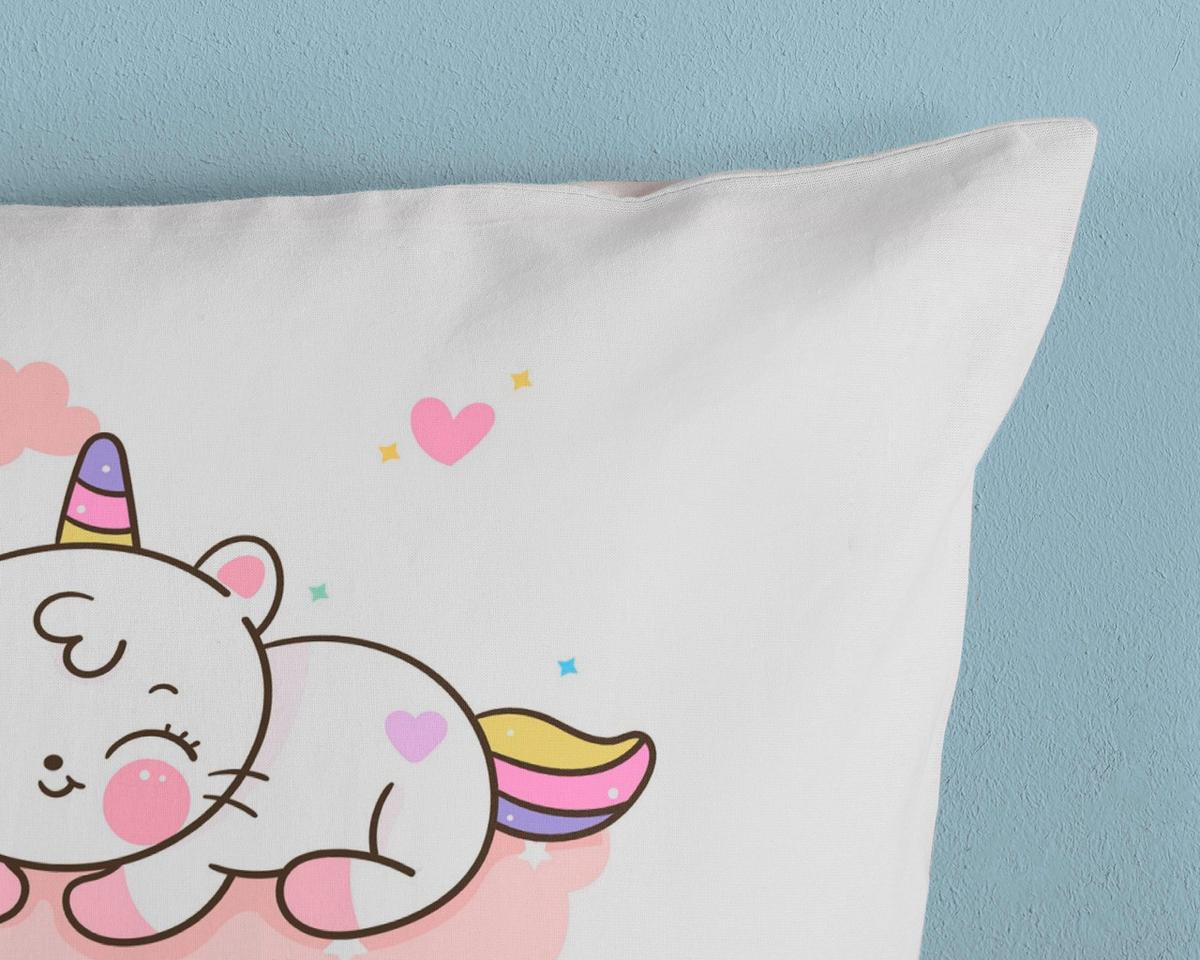 Jugendbettwäsche Puk Rosa Rot Weiß 135x200 Cm - Rot/Rosa, Design, Textil (135/200cm)