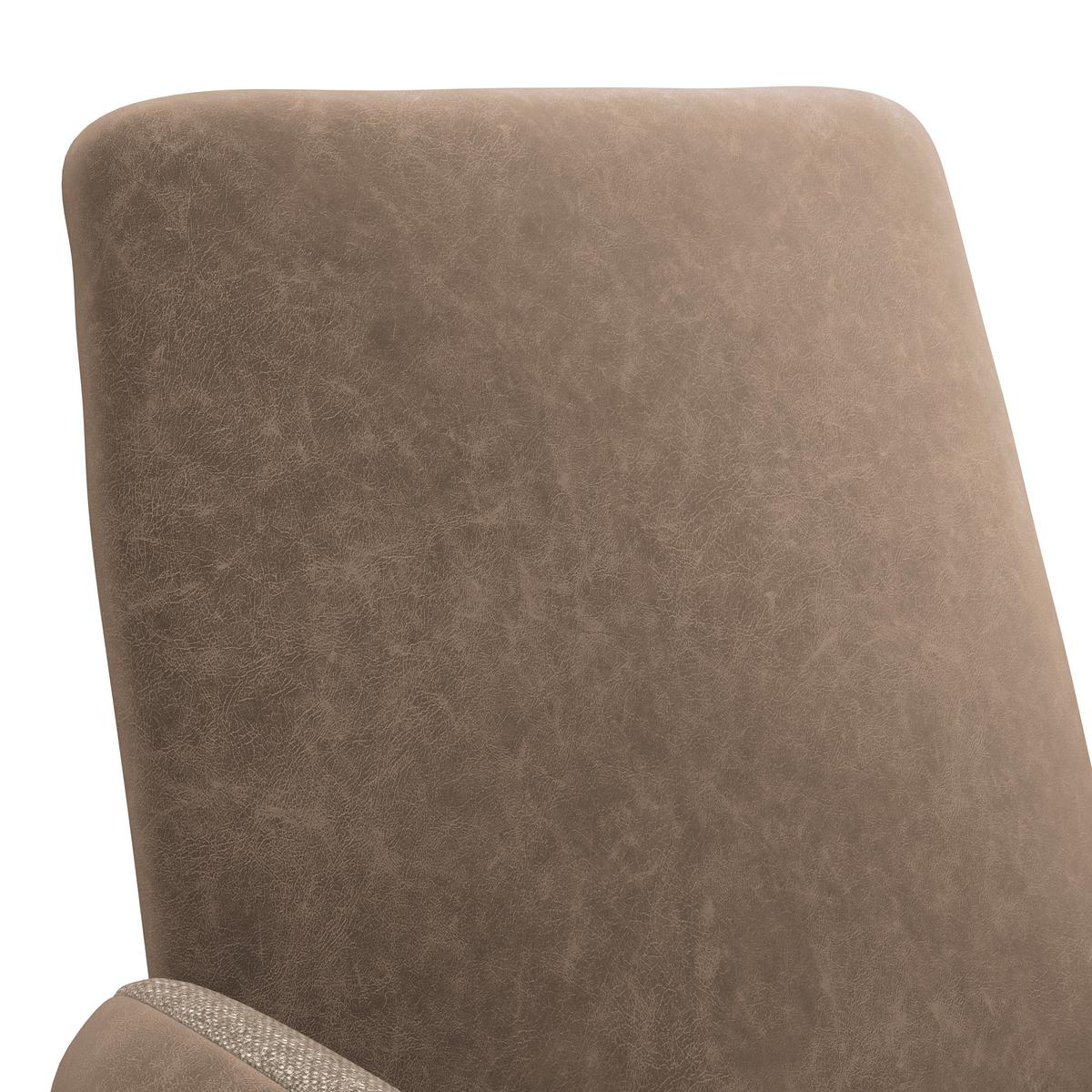 Armlehnstuhl Kian Webstoff braun, B: 65 cm - Schwarz/Braun, Trend, Textil/Metall (65/88/63cm)