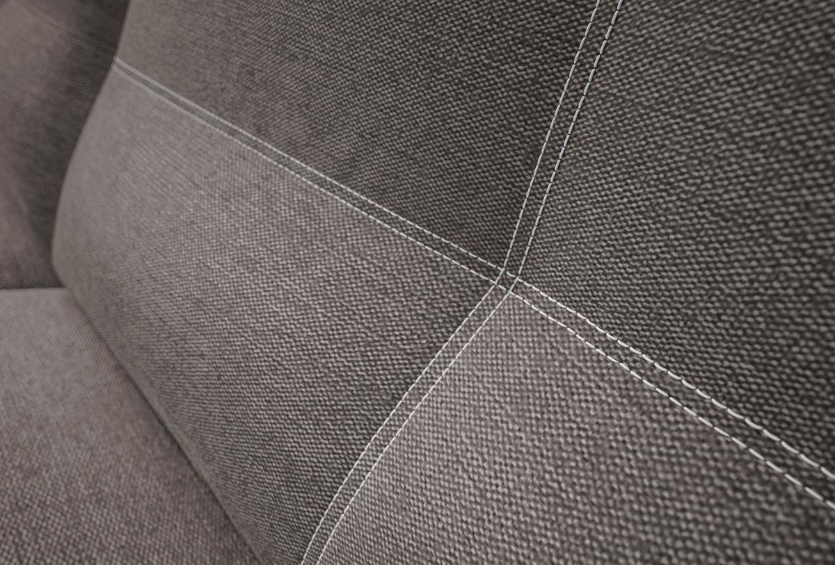 2-sitzer-sofa Mit Schlaffunktion Wendy B: 197 Cm - Dunkelbraun/Schwarz, Design, Textil (197/94/96cm) - MID.YOU