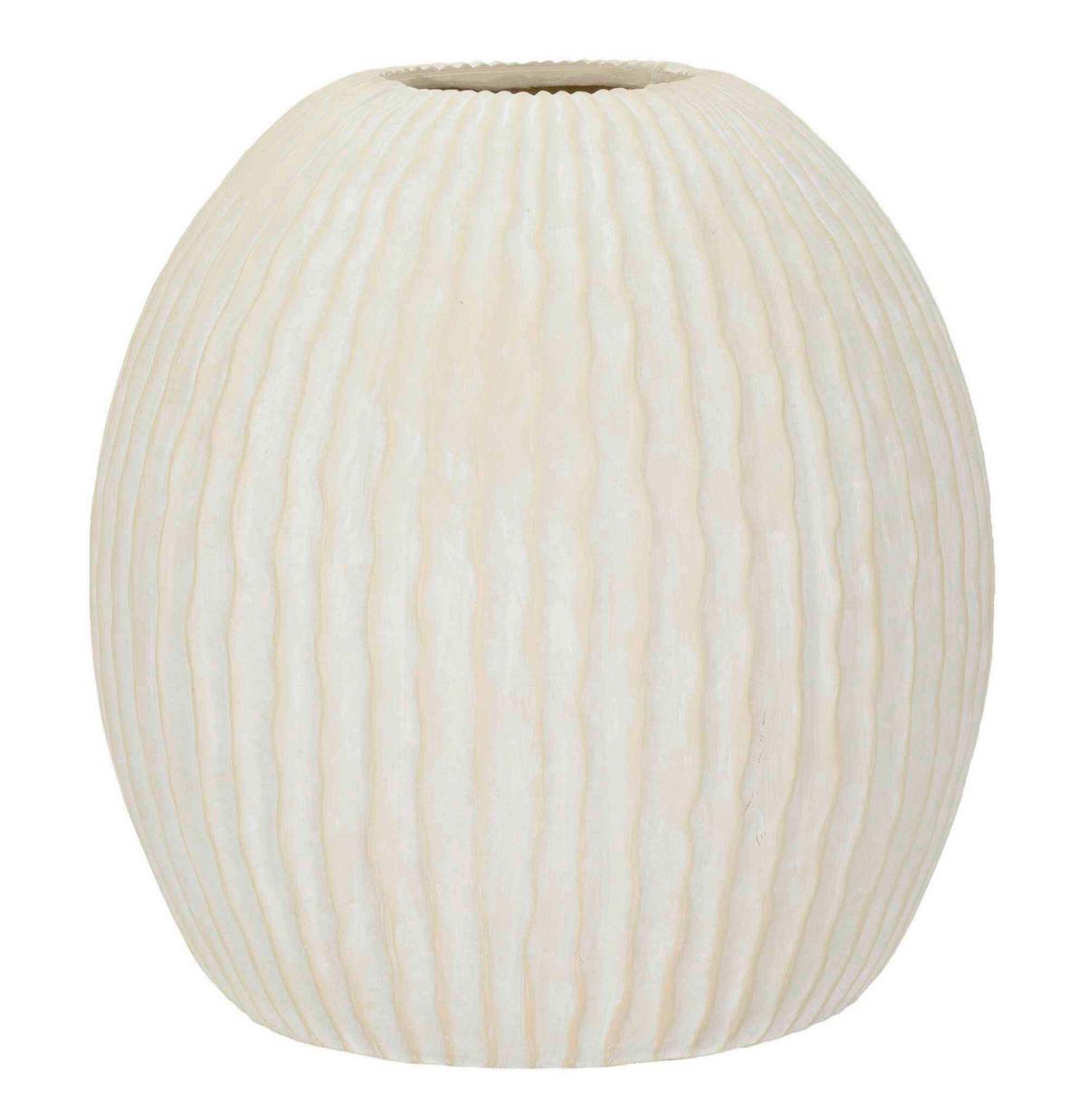 Vase Icicle Pot Creme B: 36,5 cm - Creme, Basics, Metall (36,5/38/36,5cm)