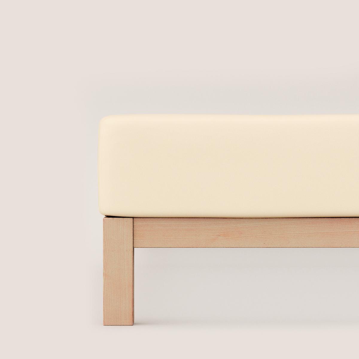 Spannleintuch Jersey Hellgelb 200-220x240 Cm - Hellgelb, Basics, Textil (200-220/240cm) - Schlafgut