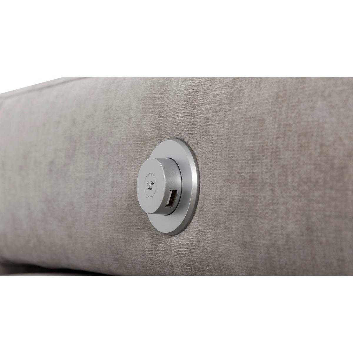 3-SitzerSofa m. Schlaffunktion Sirius S grau, B: 251cm - Schwarz/Grau, KONVENTIONELL, Holz/Holzwerkstoff (251/96/100cm)