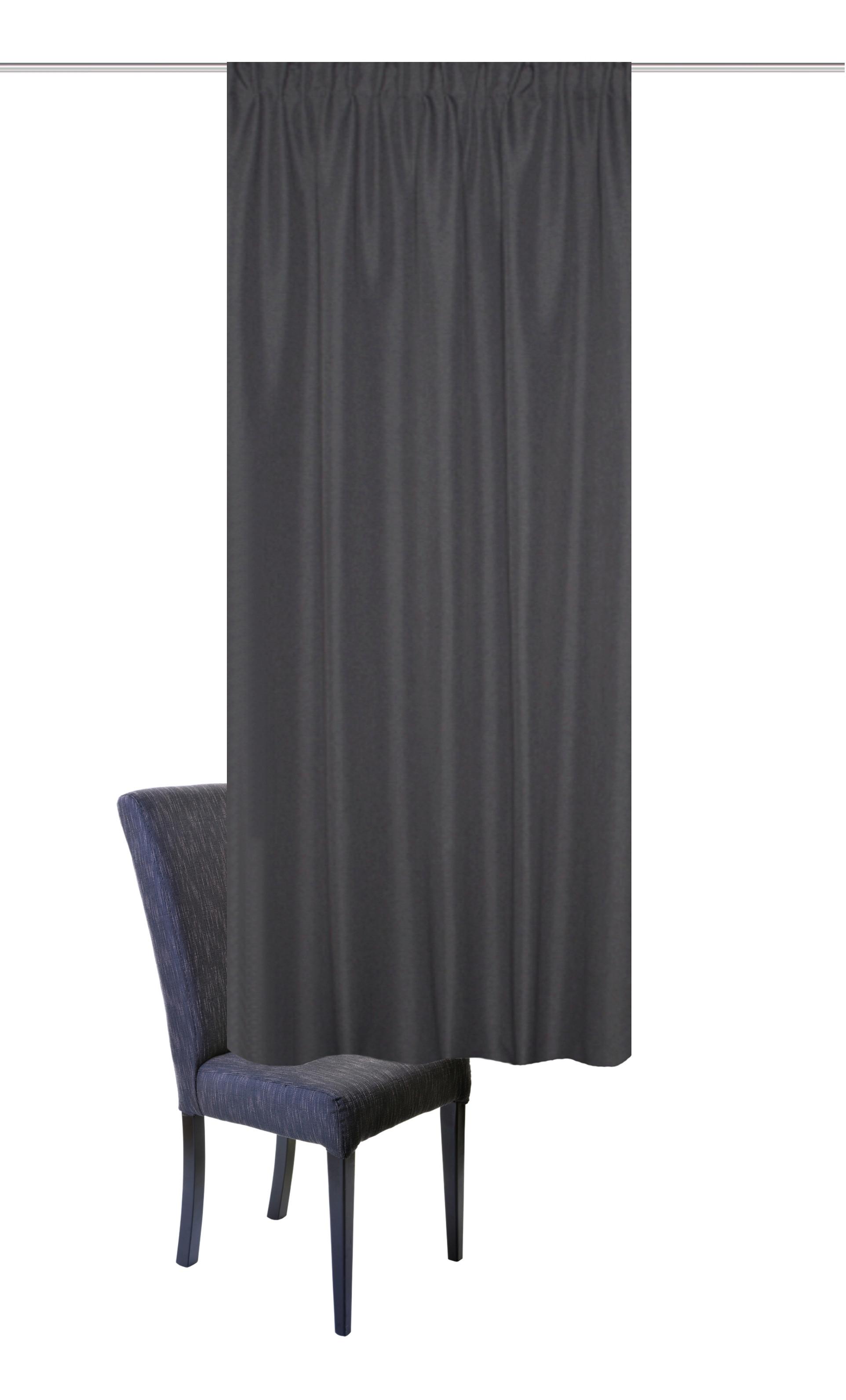 Wärmeschutzvorhang Eskimo Grau B: 135 cm - Grau, Basics, Textil (135/175cm) - Schmidt W. Gmbh