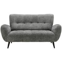 Dvojmiestna pohovka PRAG, tmavosivá - čierna/tmavosivá, Basics, kov/drevo (165/89/91cm) - P & B