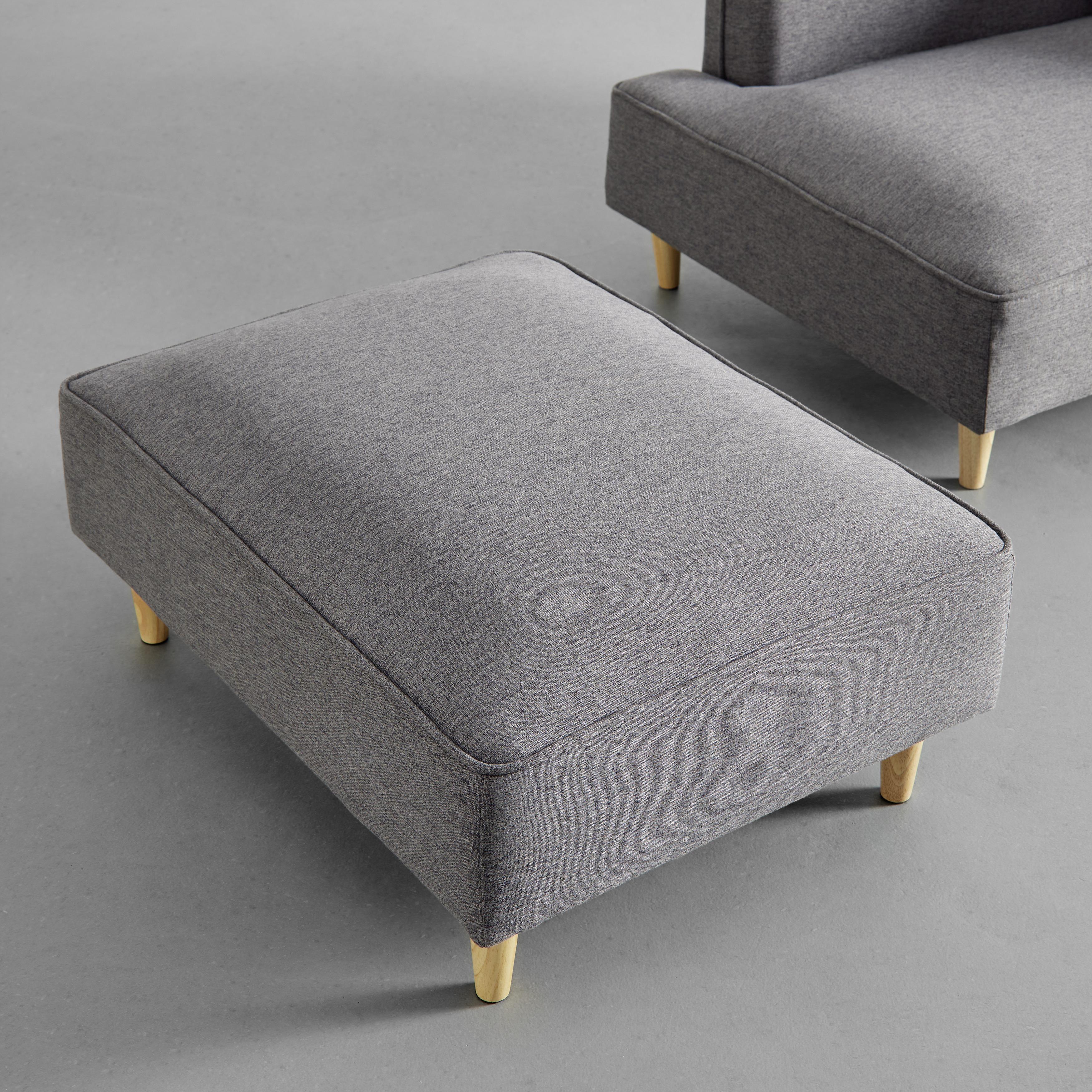 Modulárna Pohovka Fanny Tmavá Sivá - prírodné farby/tmavosivá, Moderný, drevo/textil (154/73/55cm) - Bessagi Home