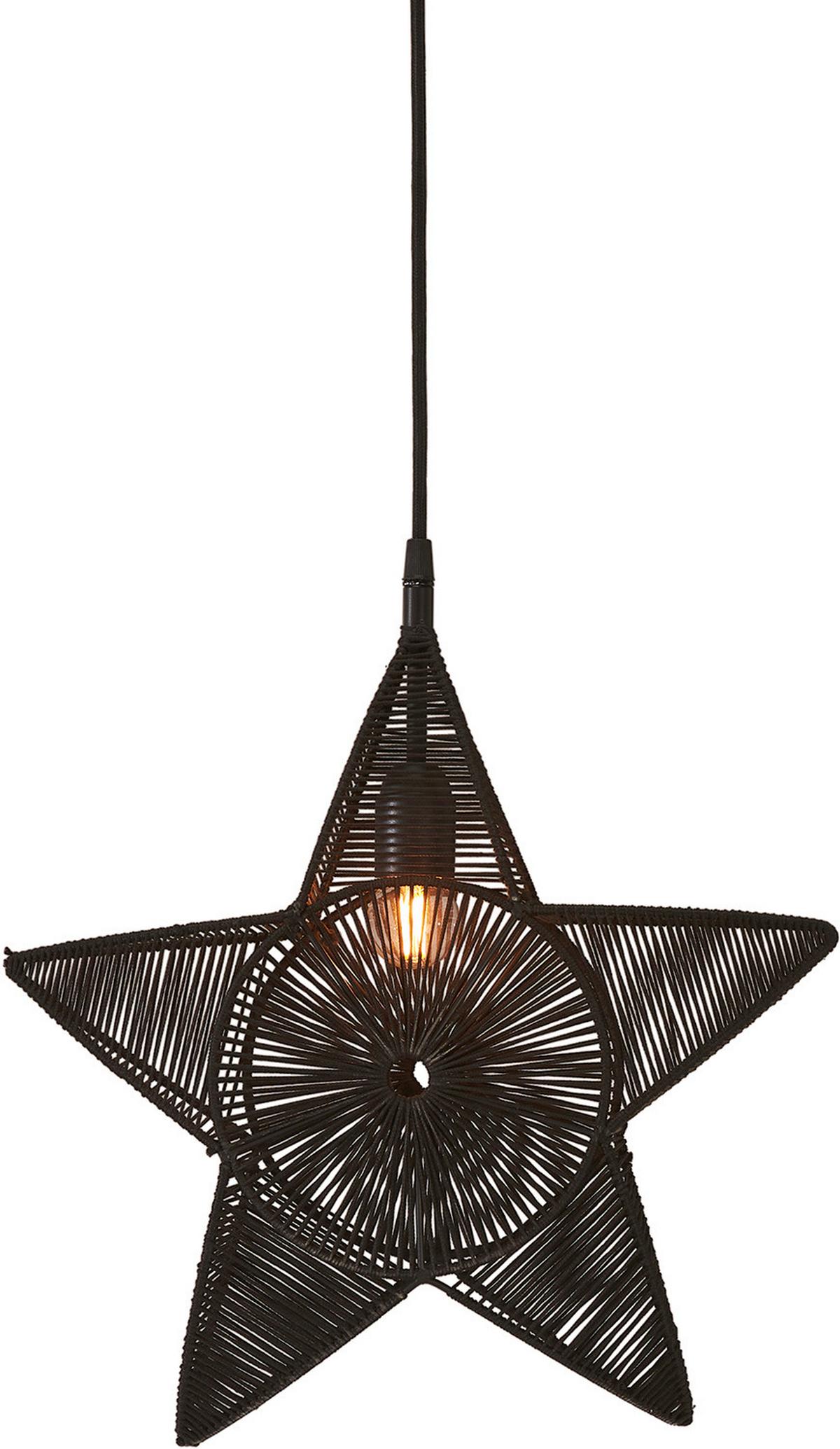 Dekostern 3924003 Regina Star - Schwarz, Basics, Metall (40/40cm)