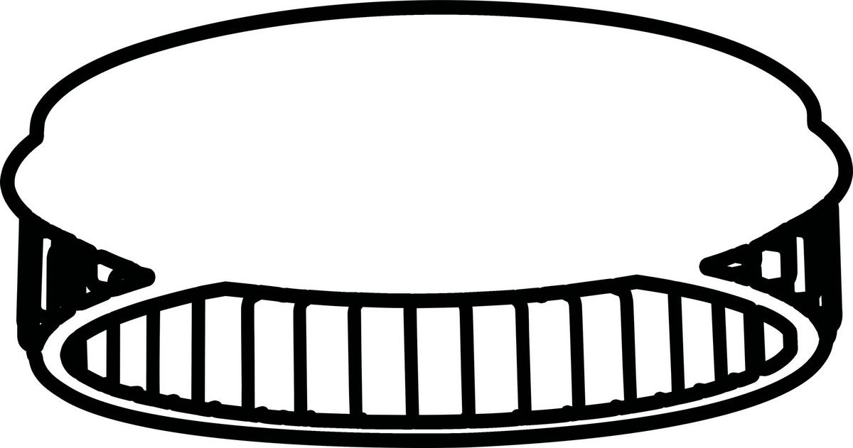 Led-deckenleuchte Circolo Cage 54216-1bk - Schwarz/Weiß, Basics, Kunststoff/Metall (60/17,5cm)