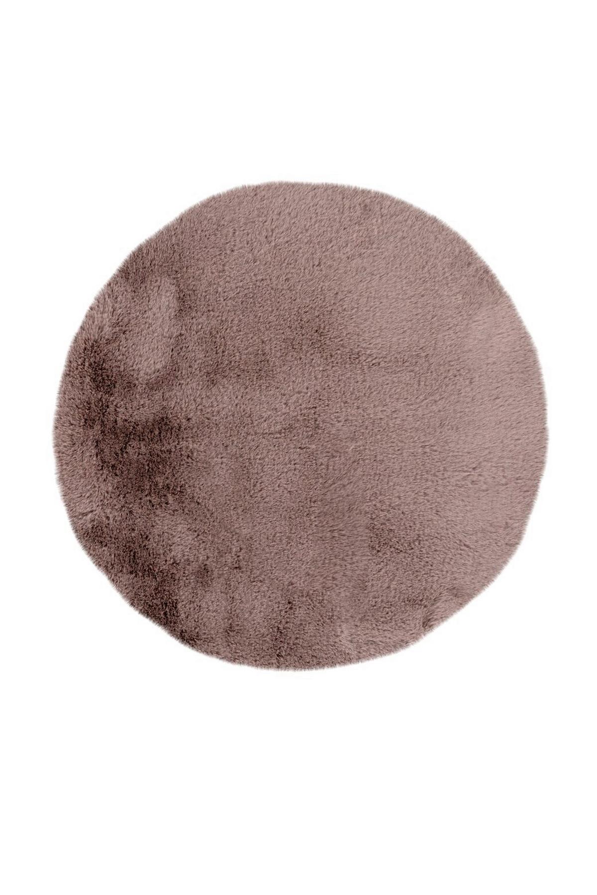 Hochflorteppich Rabbit Rosa, D: 100 cm - Rosa, KONVENTIONELL (100cm)