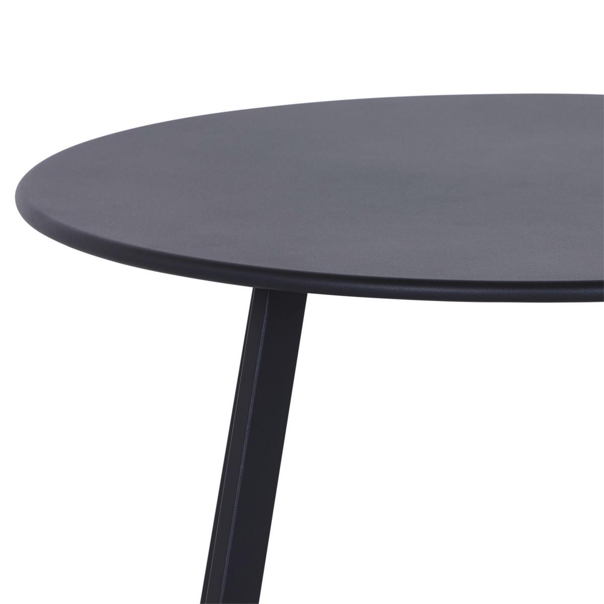 Couchtisch Rund Gusseisen New York Schwarz - Schwarz, Design, Metall (70/40/70cm) - P & B