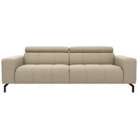 3-sitzer-sofa Cunelli Schlammfarben Webstoff - Schlammfarben/Schwarz, Design, Textil (238/79/104cm) - MID.YOU