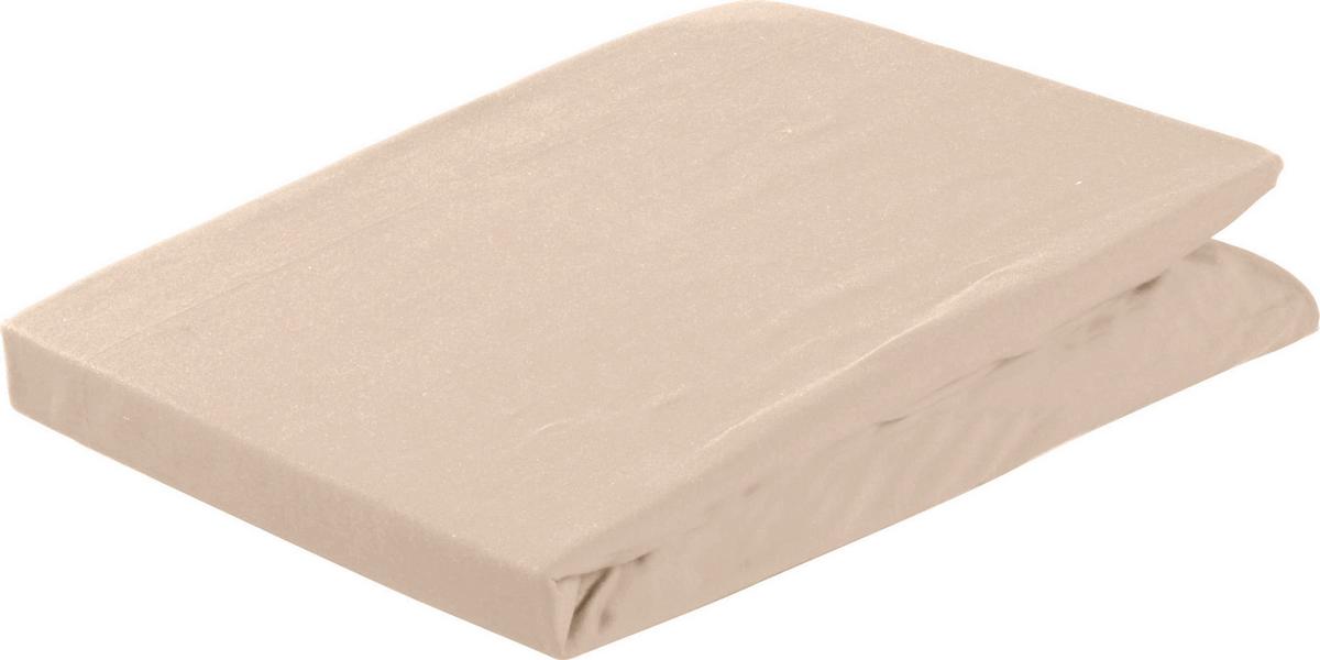 Spannleintuch Jardena Sandbeige 180x200 Cm Baumwolle - Creme, KONVENTIONELL, Textil (180-200/200cm) - James Wood