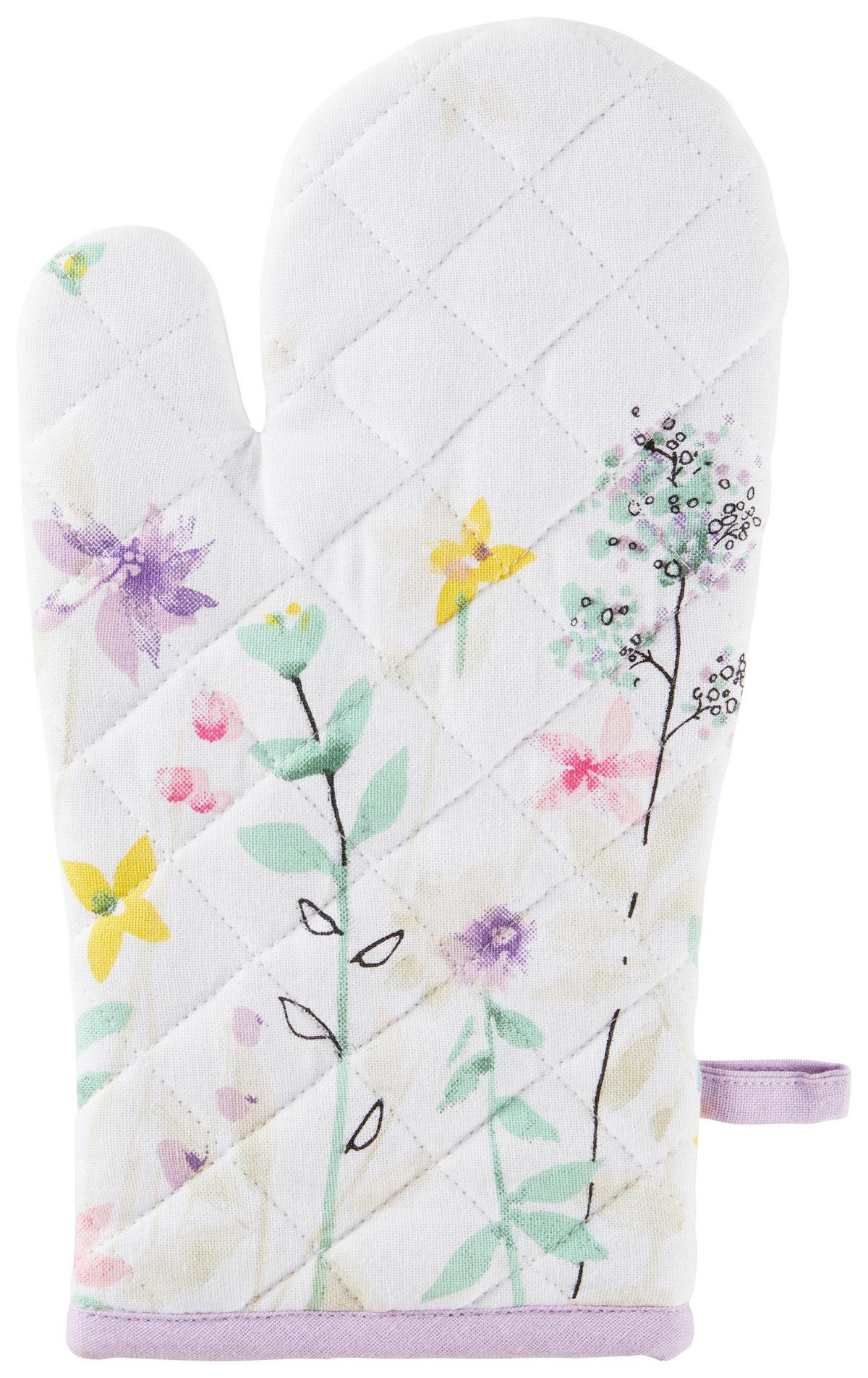 Ofenhandschuh Viola - Pink/Champagner, MODERN, Textil (31/16cm) - Luca Bessoni