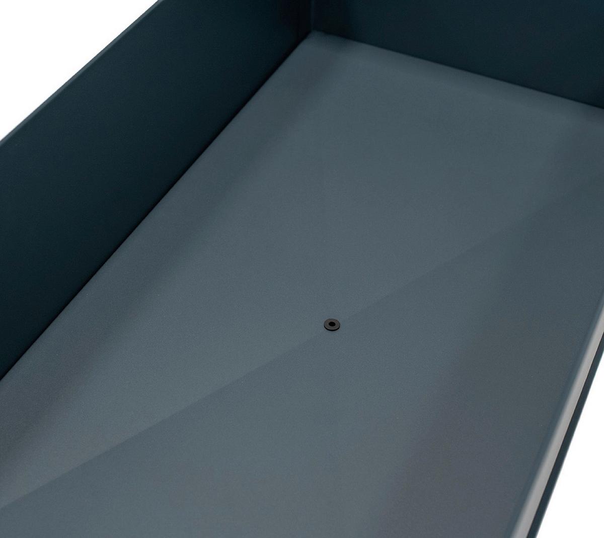 Hochbeet Stahl Swivel mit Ablagen 60/80/120 cm - Anthrazit, Basics, Metall (60/80/120cm)