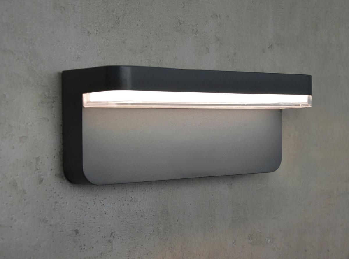 Außenwandleuchte 2526500061696 Ridos - Anthrazit, Design, Metall (22/9,3/8cm)