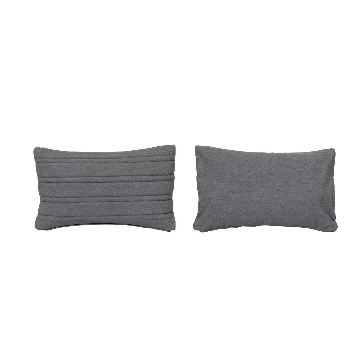 OUTDOOR-KISSEN LINE - Grau, MODERN, Textil (50/30cm) - Gardenson