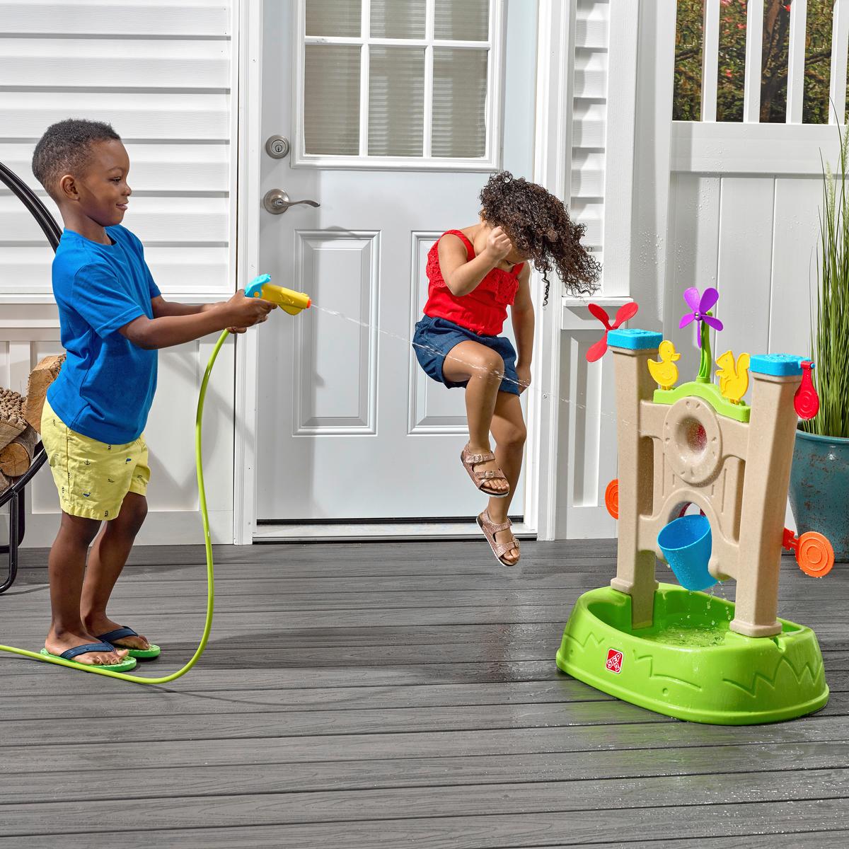 Sand- Und Wassertisch 400299 - Blau/Braun, KONVENTIONELL, Kunststoff (59,7/82,2/44,5cm) - Ambia Garden