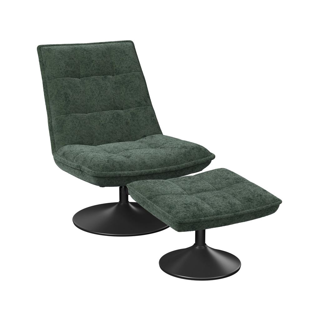 Relaxliege Kairo grün Sitzfläche drehbar, B: 71 cm