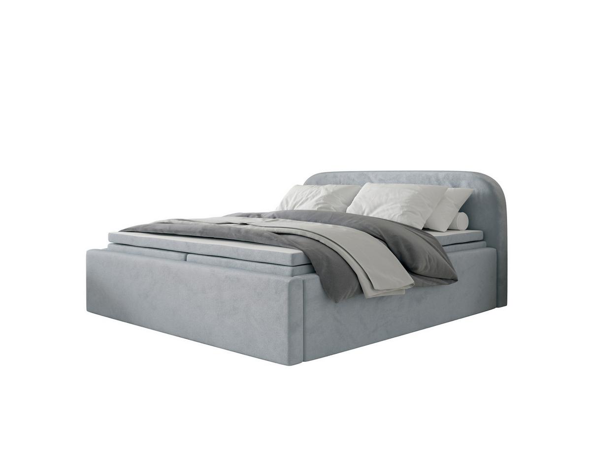 Boxbett Zako 3 Grau LF: 180x200cm - Grau, MODERN, Textil (180/200cm) - MID.YOU