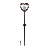 Solarleuchte Mit Erdspieß Schwarz H: 59 Cm - Schwarz, Basics, Glas/Kunststoff (12,5/4,2/59cm) - Näve