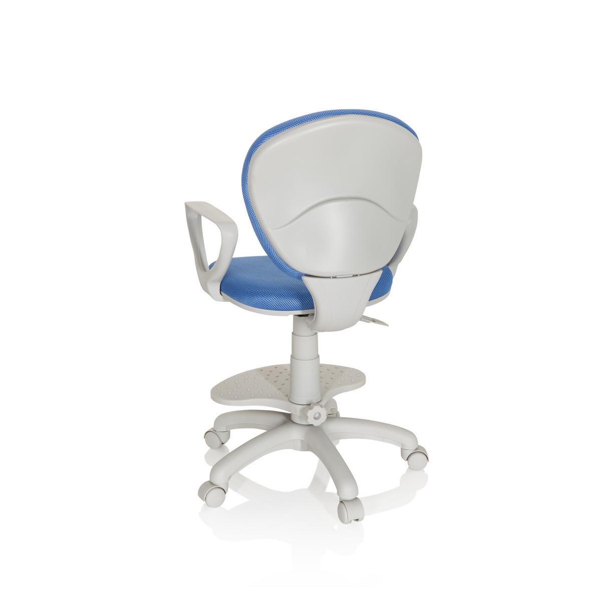 Jugenddrehstuhl Kid Colour Mit Armstützen Blau/Grau Bis 60 Kg - Blau/Grau, Basics, Kunststoff (53/83-95/51cm) - MID.YOU